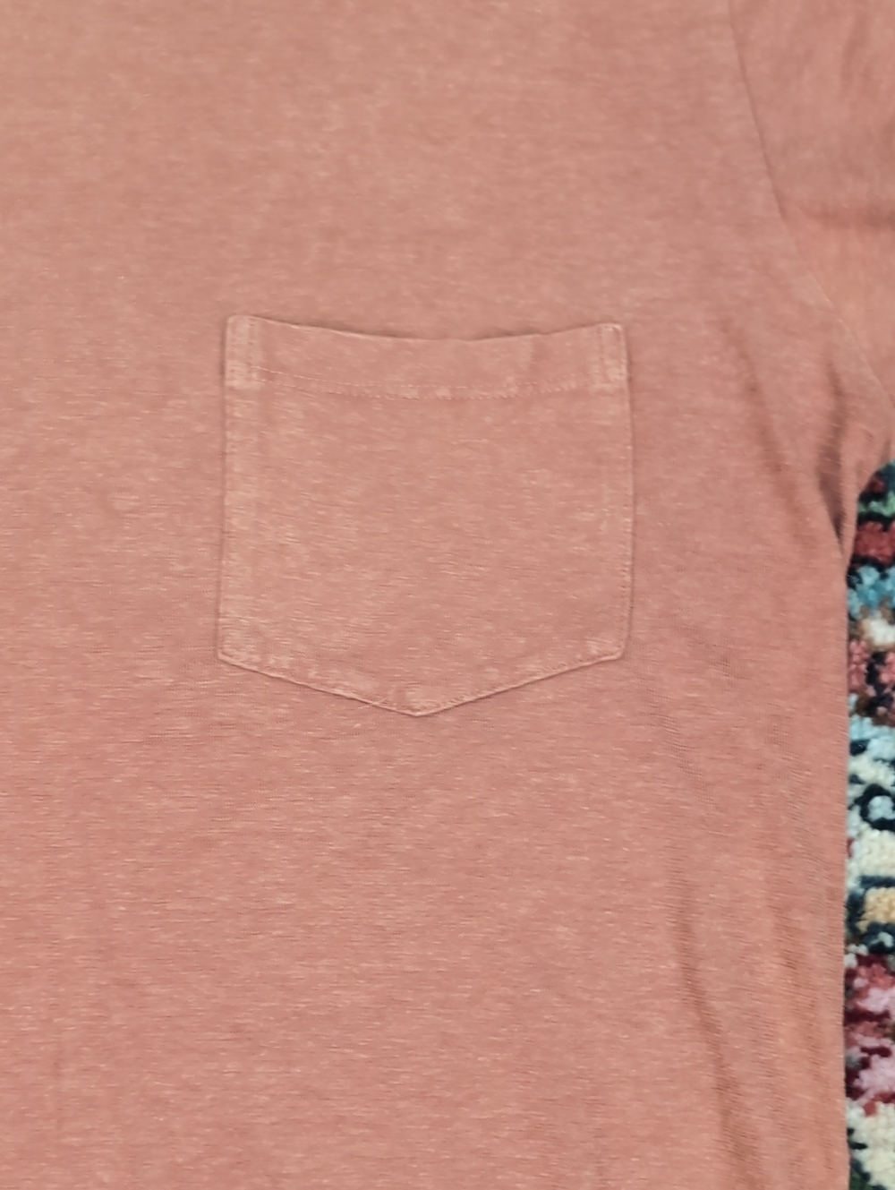 Jungmaven Men's Short Sleeve Pocket Tee in Rust - Picture 5 of 6